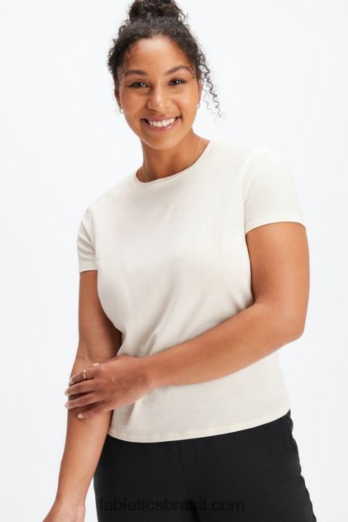 Fabletics garça 420HR1996 T-shirt em jersey 100% algodão mulheres