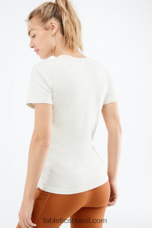 Fabletics linho 420HR2068 t-shirt de manga curta tinsley mulheres