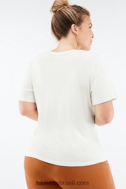 Fabletics linho 420HR2069 t-shirt de manga curta tinsley mulheres