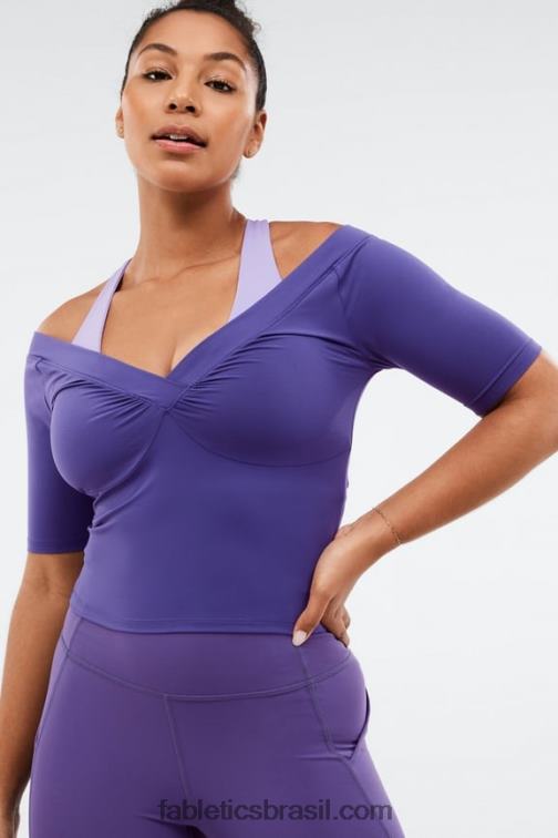 Fabletics místico 420HR2087 blusa manga curta natasha mulheres