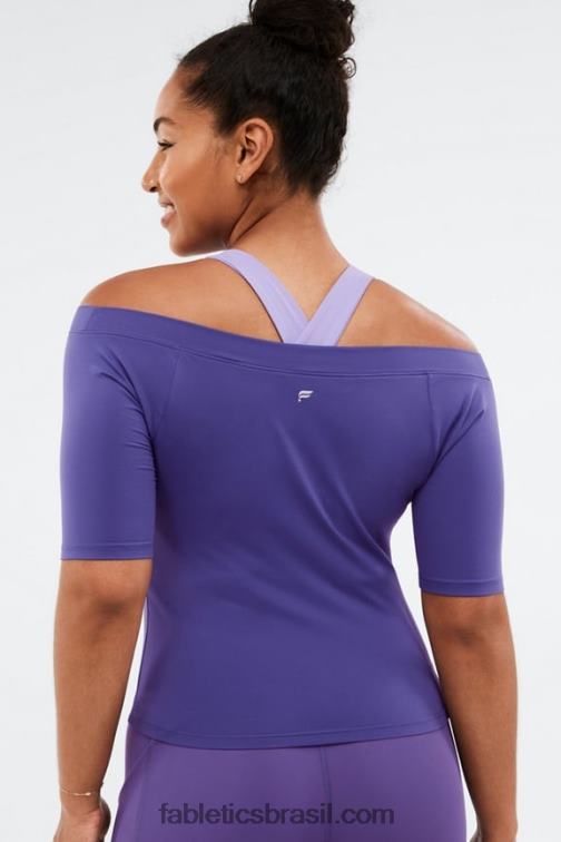 Fabletics místico 420HR2087 blusa manga curta natasha mulheres