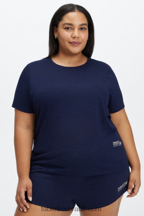 Fabletics marinha profunda/clube atlético 420HR2022 camiseta clássica mulheres