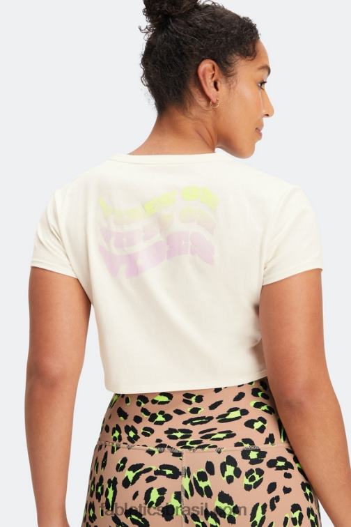 Fabletics mascarpone 420HR2035 camiseta baby crop mulheres