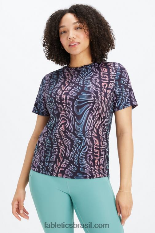 Fabletics mente derreter 420HR2009 tee flexível seco mulheres