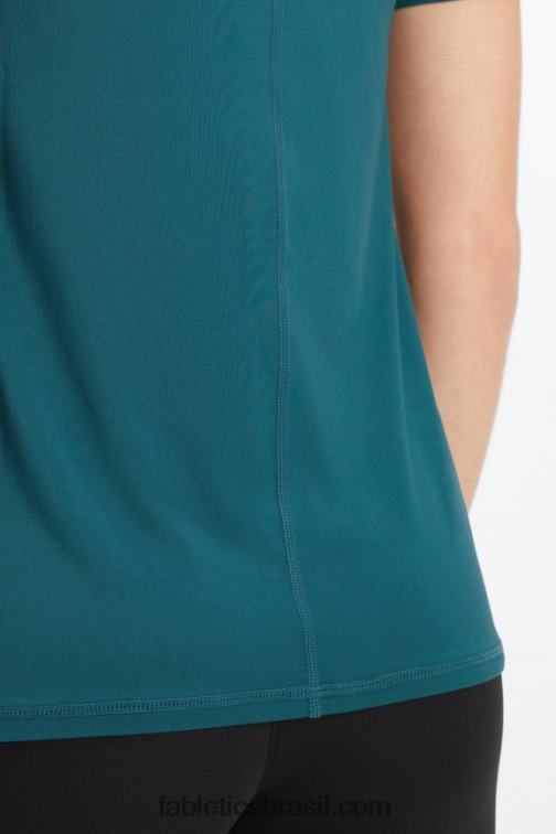 Fabletics onda da meia-noite 420HR1982 phoenix lite blusa de manga curta mulheres