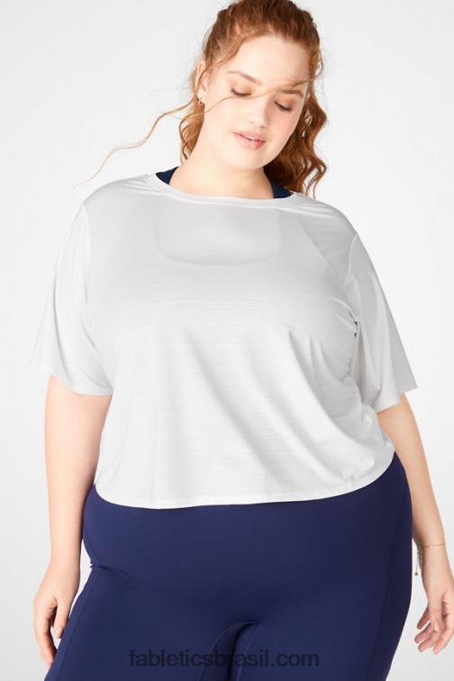 Fabletics presa 420HR2115 camiseta com torção nas costas ecologicamente correta mulheres