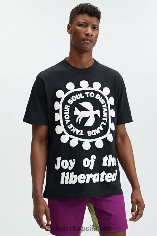 Fabletics preto 420HR2077 camiseta unissex festac 77' mulheres