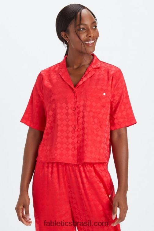 Fabletics rainha dos corações 420HR1987 botão de dormir para baixo mulheres