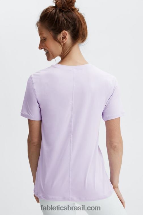 Fabletics íris nebulosa 420HR1983 phoenix lite blusa de manga curta mulheres