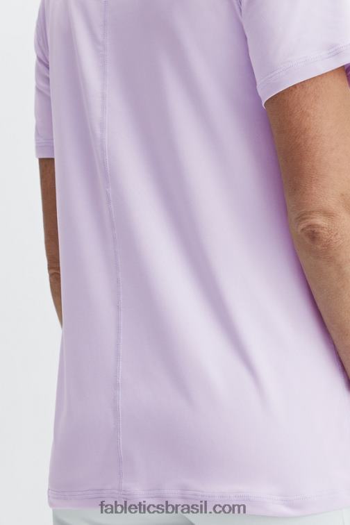 Fabletics íris nebulosa 420HR1983 phoenix lite blusa de manga curta mulheres