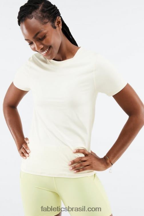 Fabletics seda 420HR1986 phoenix lite blusa de manga curta mulheres
