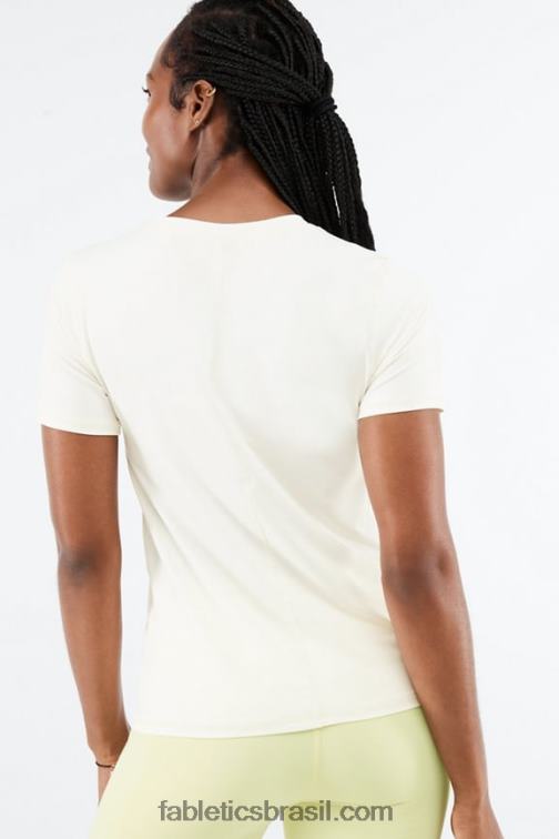 Fabletics seda 420HR1986 phoenix lite blusa de manga curta mulheres