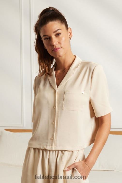 Fabletics tapioca 420HR2031 botão de dormir para baixo mulheres