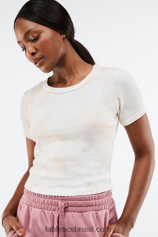 Fabletics tintura de aveia 420HR2070 camiseta cora slim mulheres