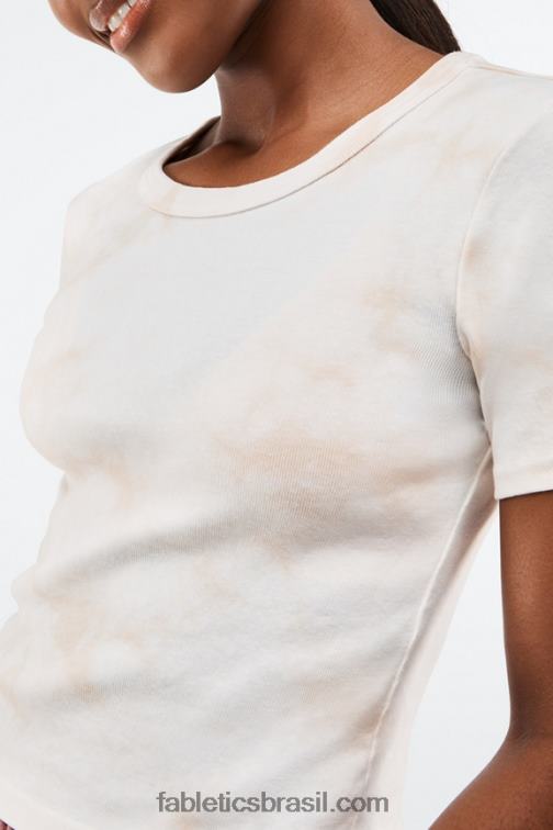 Fabletics tintura de aveia 420HR2070 camiseta cora slim mulheres
