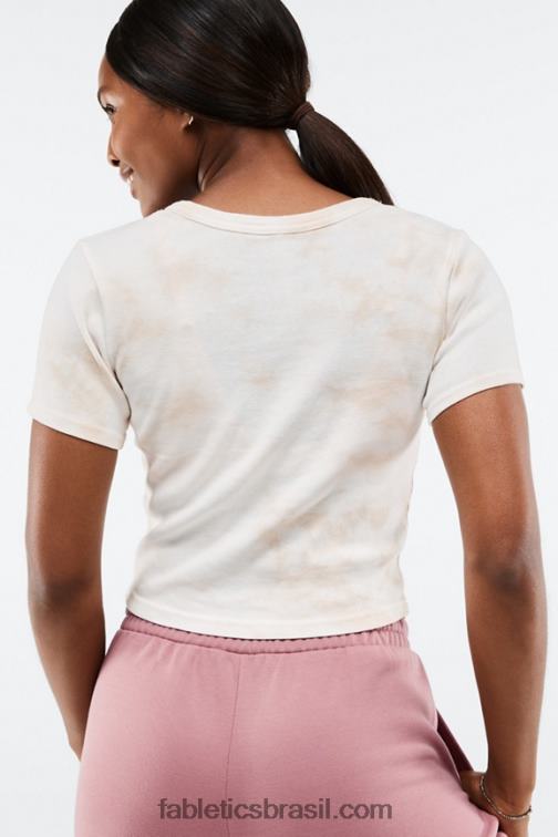 Fabletics tintura de aveia 420HR2070 camiseta cora slim mulheres