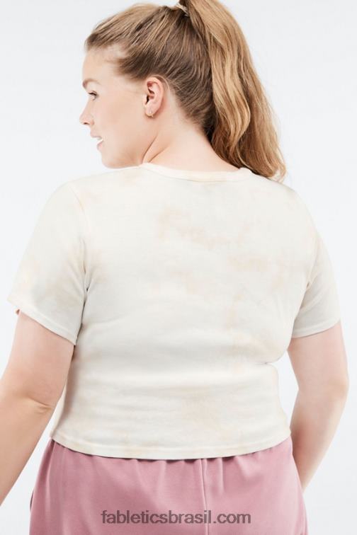 Fabletics tintura de aveia 420HR2071 camiseta cora slim mulheres