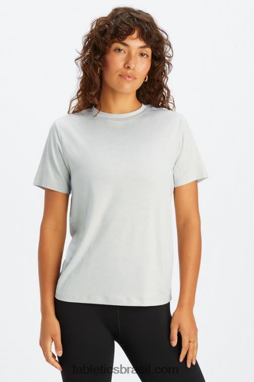 Fabletics urze cinza suave 420HR2011 tee flexível seco mulheres