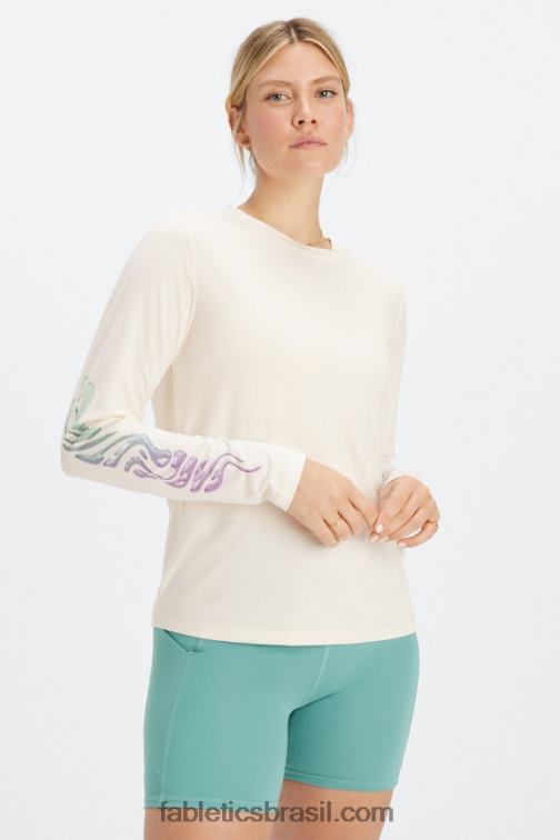Fabletics garça/deformada 420HR2599 camiseta manga longa dry-flex mulheres