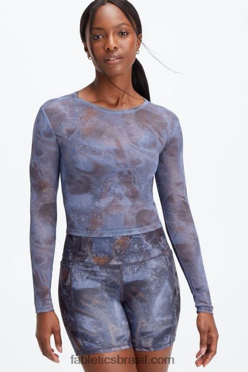 Fabletics interestelar 420HR2656 top de malha marie mulheres