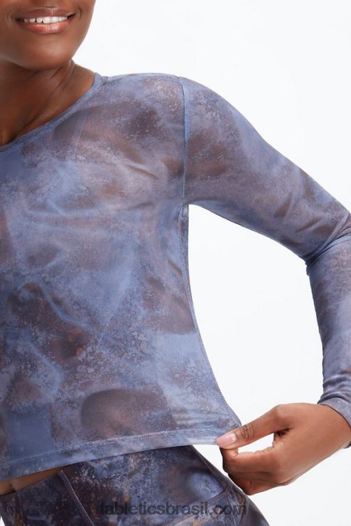 Fabletics interestelar 420HR2656 top de malha marie mulheres