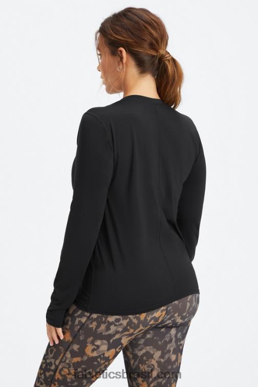 Fabletics preto 420HR2616 phoenix lite blusa manga longa mulheres