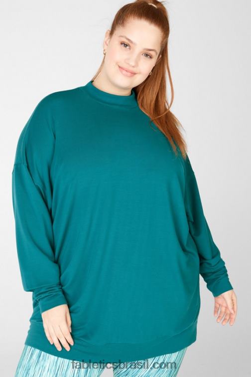 Fabletics raso 420HR2714 pulôver gola zombe jody mulheres