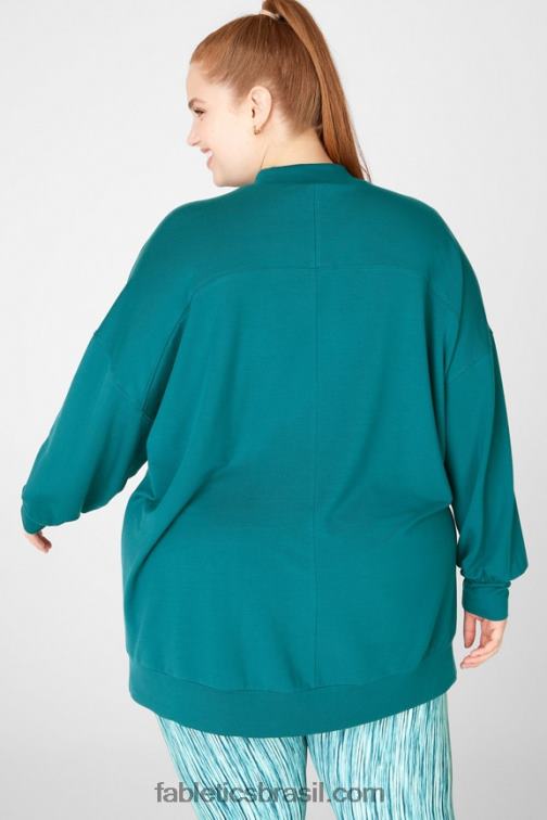 Fabletics raso 420HR2714 pulôver gola zombe jody mulheres