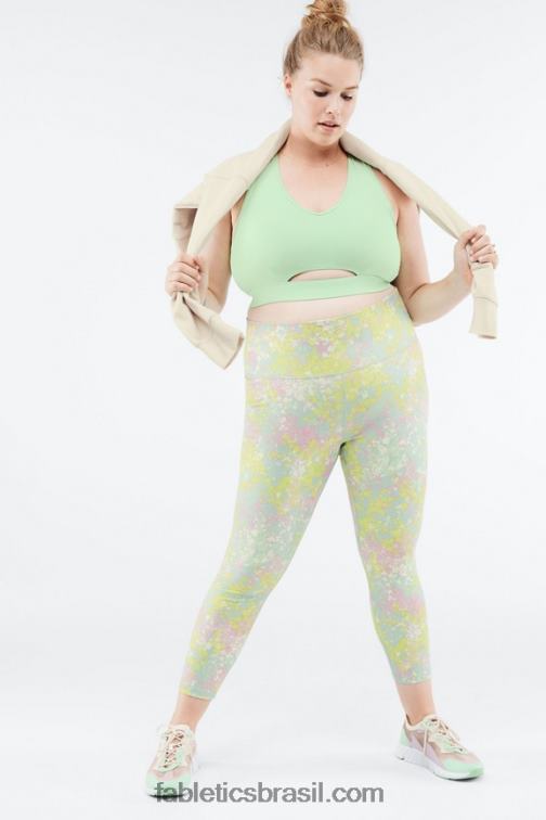 Fabletics tapioca 420HR2693 pulôver de meio zíper kat mulheres