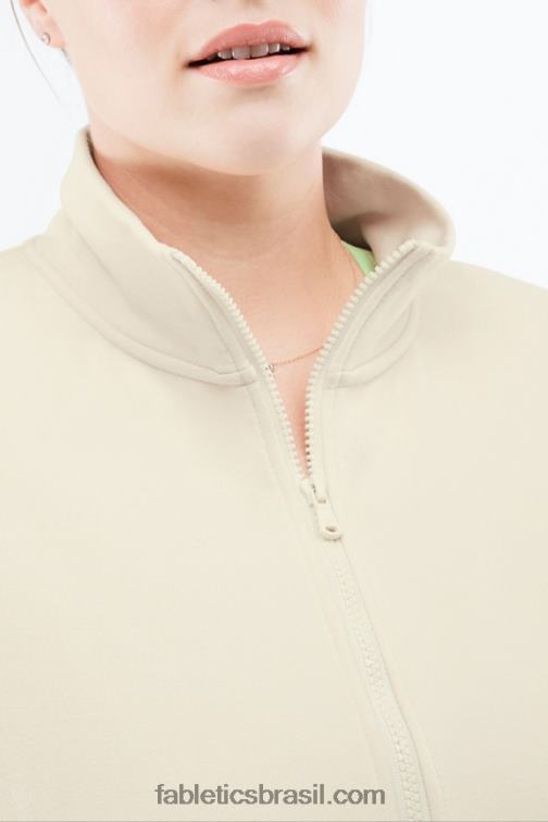 Fabletics tapioca 420HR2693 pulôver de meio zíper kat mulheres