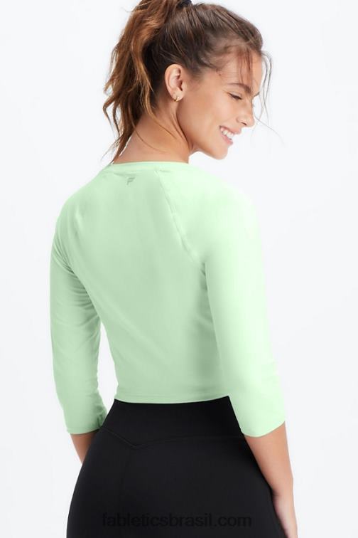 Fabletics tranquilo 420HR2658 top manga balé dorothy mulheres