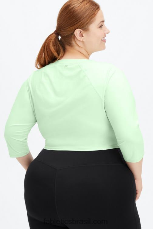Fabletics tranquilo 420HR2659 top manga balé dorothy mulheres