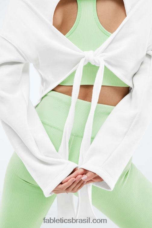 Fabletics Braco suave 420HR2525 pulôver manga longa skye com amarração nas costas mulheres