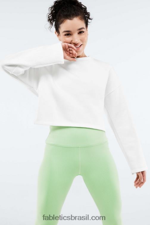 Fabletics Braco suave 420HR2525 pulôver manga longa skye com amarração nas costas mulheres