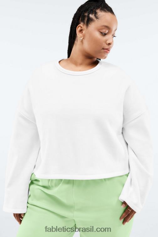 Fabletics Braco suave 420HR2526 pulôver manga longa skye com amarração nas costas mulheres