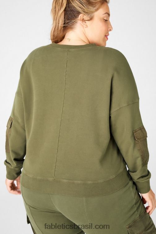 Fabletics abacate 420HR2547 moletom pérola mulheres