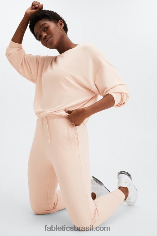 Fabletics areia 420HR2429 pulôver de luxo mulheres