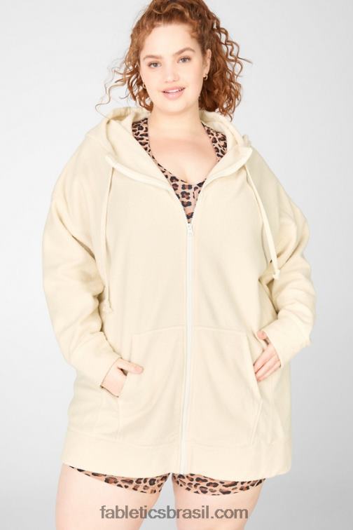 Fabletics aveia 420HR2701 moletom oversized ecologicamente correto mulheres