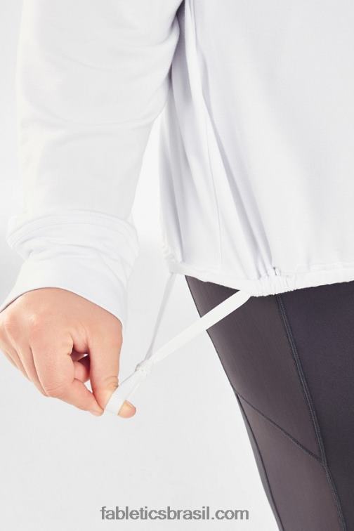 Fabletics branco 420HR2432 pulôver de luxo mulheres