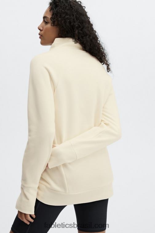 Fabletics branco quente 420HR2501 túnica decote em funil zaylee mulheres
