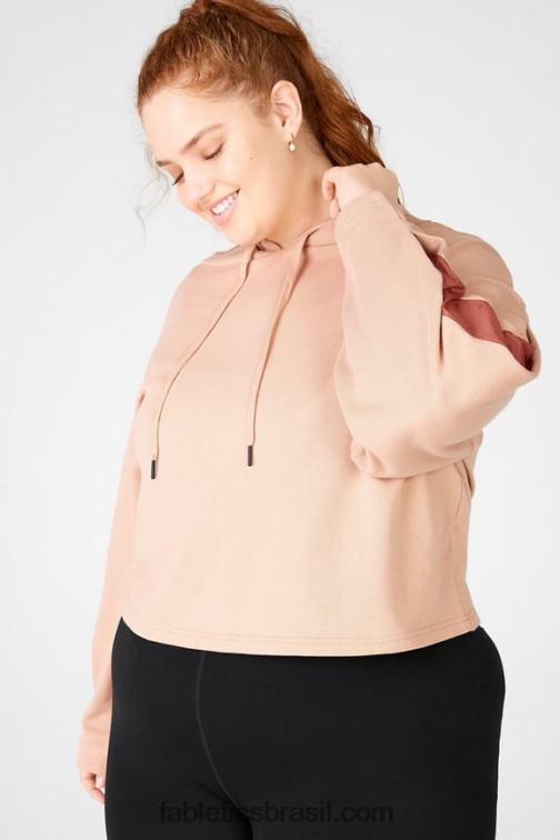 Fabletics bronze claro/terra 420HR2558 moletom com capuz audrey mulheres