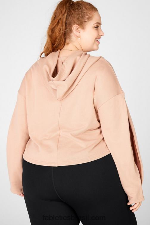 Fabletics bronze claro/terra 420HR2558 moletom com capuz audrey mulheres
