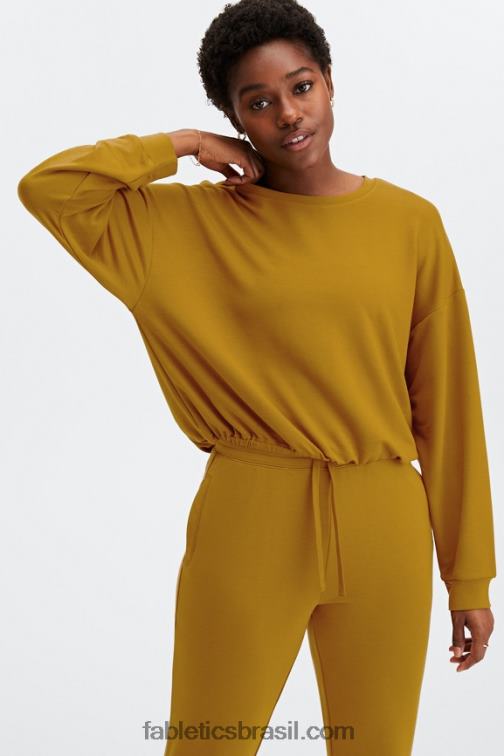 Fabletics bronze escuro 420HR2430 pulôver de luxo mulheres