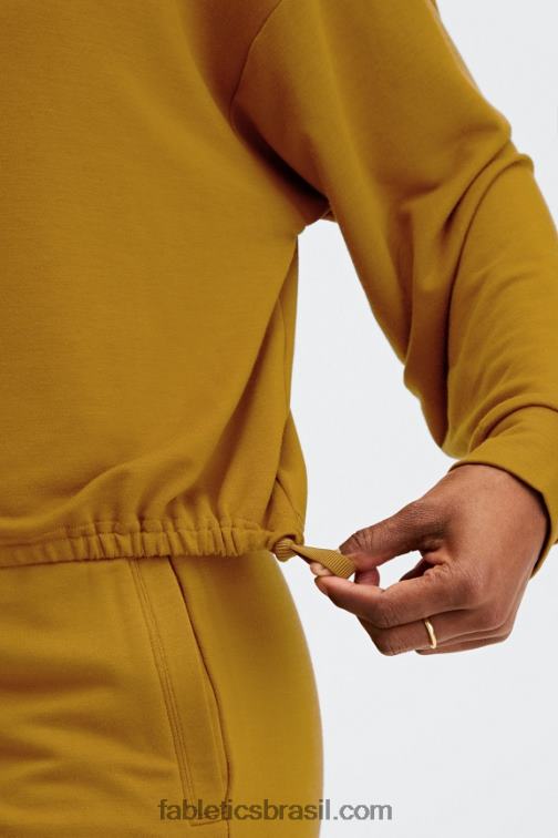 Fabletics bronze escuro 420HR2430 pulôver de luxo mulheres