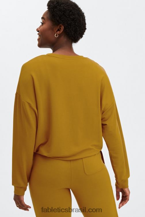 Fabletics bronze escuro 420HR2430 pulôver de luxo mulheres