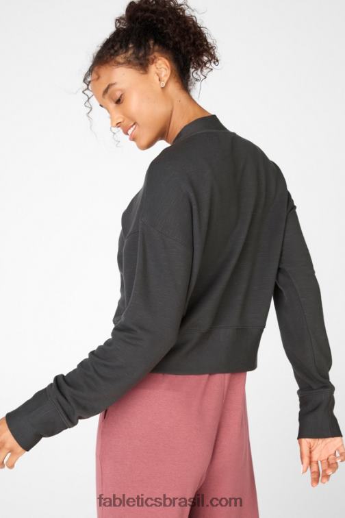 Fabletics castelo de pedra 420HR2549 pulôver manga longa luna mulheres
