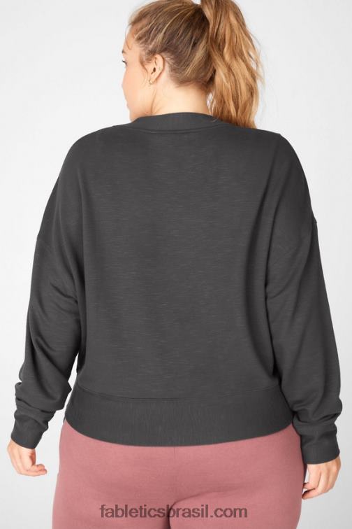 Fabletics castelo de pedra 420HR2550 pulôver manga longa luna mulheres