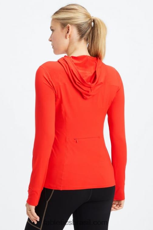 Fabletics cereja elétrica 420HR2465 moletom corrida fênix mulheres