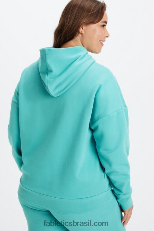 Fabletics ciano escuro/aveia 420HR2516 moletom ecológico mulheres