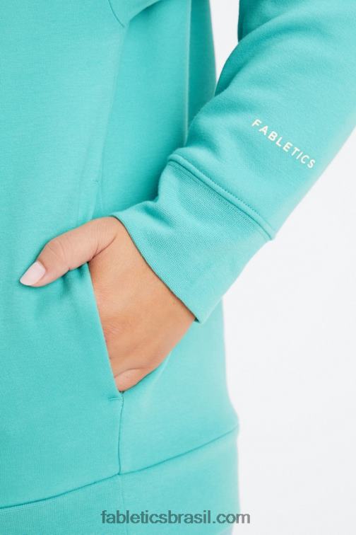 Fabletics ciano escuro/aveia 420HR2516 moletom ecológico mulheres